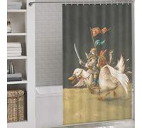 sinyumoney Critical Attack Bath Shower Curtains Mildew 100% Polyester Fabric Washable Shower Curtain for Bathroom for Bathroom Wet Room 53.54x70.87Inch（136x180cm）