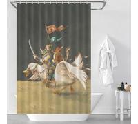 sinyumoney Critical Attack Shower Curtains Mould Proof Washable Waterproof Cloth Fabric Decor Bath Curtains for Kids Women Men 46.85x70.87Inch（119x180cm）