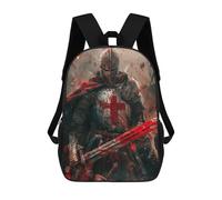 sinyumoney Crusade Conquest Children's Backpacks 17inch School Backpack 3D Printed Bag Bookbag for Kids Travel Rucksacks Boy Girl Book Bags Kids School Bag