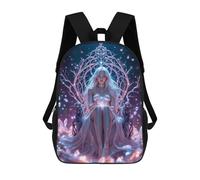 sinyumoney Crystal Queen Backpack Kids School Bag Boys Cartoon 3D Print Students Schoolbag Laptop Daypack for Boys Girls 17inch