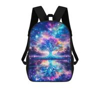 sinyumoney Crystal Tree Anime Style School Backpack 3D Printed School Bags Boys Girls Laptop Backpack for Kids/Students/Adults 17inch