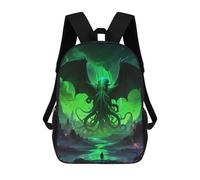 sinyumoney Cthulhu Mythos Art Backpack School Daypacks Business Backpack Water Resistant Bookbag for Teenage Girls Boys Women Men 17inch