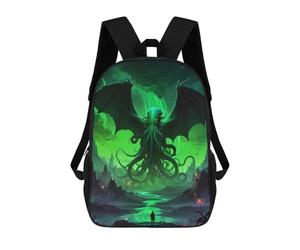 sinyumoney Cthulhu Mythos Art Backpack School Daypacks Business Backpack Water Resistant Bookbag for Teenage Girls Boys Women Men 17inch