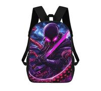 sinyumoney Cthulhu Samurai Octopus Animal Kids Backpacks,3D Personalized School Bookbags for Boys Girls Large Schoolbags Casual Daypack 17inch
