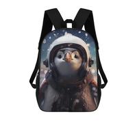 sinyumoney Cute Astronaut Penguin Backpack School Bag Secondary Causal Travel High School Bags - Perfect for Travel, Work And Daily Use 17inch