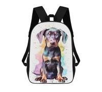 sinyumoney Cute Baby Doberman Puppy Backpack School Travel College Rucksack Backpacks for Campus Outdoor Travel Sports 17inch