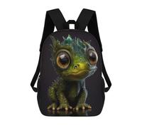 sinyumoney Cute Baby Dragon 3D Printed Children's School Backpack for Kids High Capacity Travel Rucksacks Book Bags Kids School Bag Back Pack 17inch