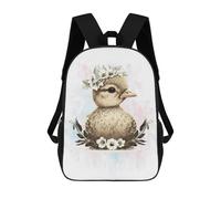 sinyumoney Cute Baby Duck Duckling Backpack School Daypacks Business Backpack Water Resistant Bookbag for Men, Women & Teenage Boys 17inch