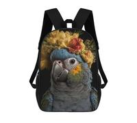 sinyumoney Cute Baby Fluffy Parrot Kids Backpack, Kids School Bag 3D Printed School Backpacks for Boys And Teenager School Students 17inch
