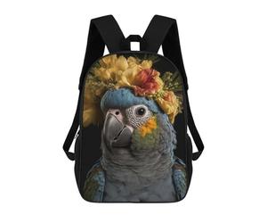 sinyumoney Cute Baby Fluffy Parrot Kids Backpack, Kids School Bag 3D Printed School Backpacks for Boys And Teenager School Students 17inch