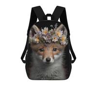 sinyumoney Cute Baby Fox Backpack School Lightweight Schoolbag Dayback Bookbag College for Men, Women & Teenage Boys 17inch