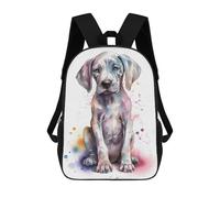 sinyumoney Cute Baby Great Dane Puppy School Bags School Secondary High School College Backpack Travel for Girl, Teen Girls 17inch
