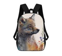 sinyumoney Cute Baby Wolf Painting School Backpack Large Water Resistant Laptop Backpack for Teenage Girls Boys Women Men 17inch