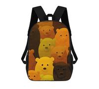 sinyumoney Cute Bears School Backpack for Girls Backpack Water Repellent Casual Daypack Lightweight Rucksack Boy Girl School Backpack 17inch