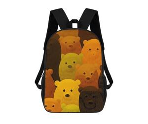 sinyumoney Cute Bears School Backpack for Girls Backpack Water Repellent Casual Daypack Lightweight Rucksack Boy Girl School Backpack 17inch