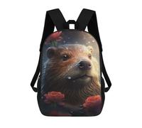 sinyumoney Cute Beaver Backpack School Bag Lightweight Airport College Students Back Pack for Men, Women & Teenage Boys 17inch