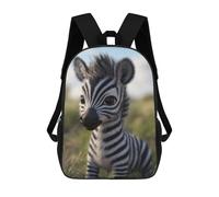 sinyumoney Cute Cartoon Baby Zebra Backpacks Kids School Backpack School Bag 3D Printed Fashion School Bags for Boys Elementary And Middle School Students 17inch