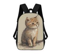 sinyumoney Cute Cat 4 Backpacks, Kids Backpack Student School Bag 3D Printed Travel Backpacks Fashion Accessory Backpack Children Waterproof School Bags 17inch