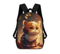 sinyumoney Cute Cat Cartoon Animal Backpack School Bag Travel College Rucksack Backpacks for Camping Outdoor Adventures And Daily Travel 17inch