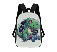 sinyumoney Cute Dinosaur Gamer Rucksack Fashion Stationery Backpack Waterproof Casual Daypacks for Men, Women & Teenage Boys 17inch