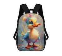 sinyumoney Cute Duckling Painting Backpack School Lightweight Schoolbag Dayback Bookbag College for Men, Women & Teenage Boys 17inch