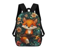 sinyumoney Cute Fox in Torpical Forest Backpack School Bag Work Laptop Backpack Rucksack Bag for Teenage Girls Boys Women Men 17inch