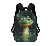 sinyumoney Cute Frog in The Rain School Backpack Water Resistant School Bag Business Backpack for Boys/Girls/Teenagers 17inch