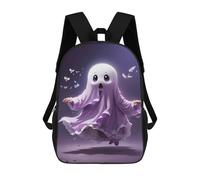 sinyumoney Cute Ghost with Butterflies Rucksack Secondary Causal Travel High School Bags for Boys/Girls/Teenagers 17inch