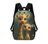 sinyumoney Cute Giraffe Family Backpack School Bag Business Laptop Rucksack Bag Unisex Casual Daypack for Teenage Girls Boys Women Men 17inch