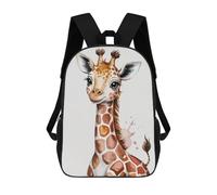 sinyumoney Cute Giraffe Watercolor Illustration Backpack School Bag Large Water Resistant Laptop Backpack for Girls Boys Teenage 17inch