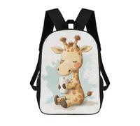 sinyumoney Cute Giraffe with Toilet Paper Backpack School Bag Water Resistant School Bag Business Backpack for Girls Boys Teenage 17inch