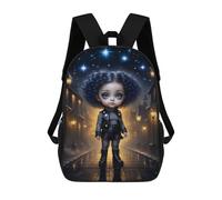 sinyumoney Cute Gothic Baby Girl School Backpack Water Resistant Computer Rucksack for Campus Outdoor Travel Sports 17inch