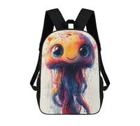 sinyumoney Cute Jellyfish Illustration Backpacks Kids Student Schoolbag,3D Printed Backpacks,Elementary And Middle School Students Backpacks for Boys Girls 17inch