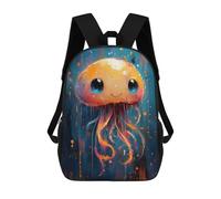 sinyumoney Cute Jellyfish Painting School Bags Large Water Resistant Laptop Backpack for Campus Outdoor Travel Sports 17inch