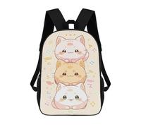 sinyumoney Cute Kawaii Cats Japan Art Backpack School Bag Lightweight Airport College Students Back Pack for Men, Women & Teenage Boys 17inch