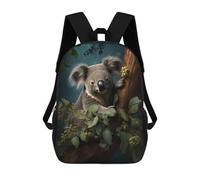 sinyumoney Cute Koala on A Branch Rucksack Large Lightweight Casual Backpack for Campus Outdoor Travel Sports 17inch