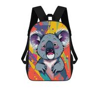 sinyumoney Cute Koala Pop Art Rucksack Daypacks Business Backpack Water Resistant Bookbag for Men/Women 17inch