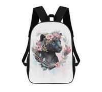 sinyumoney Cute Leopard Animal Art Backpack School Bag Business Laptop Rucksack Bag Unisex Casual Daypack for Men/Women 17inch