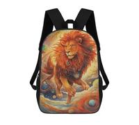 sinyumoney Cute Lion School Backpack Lightweight Airport College Students Back Pack- Perfect for Travel, Work And Daily Use 17inch