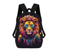 sinyumoney Cute Lion School Bags Daypacks Business Backpack Water Resistant Bookbag for School/Work/Travel 17inch