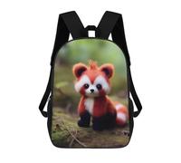 sinyumoney Cute Little Baby Red Panda Backpacks Children's Backpacks School Bag 3D Printed Children's School Backpack Fashion Travel Backpacks for Kids Elementary Middle School 17inch