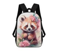 sinyumoney Cute Little Red Panda Backpack School Lightweight Casual Daypack School Backpacks for School/Work/Travel 17inch