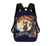 sinyumoney Cute Mouse Backpack School Bag Rucksack for Girls Boys Backpacks Large Capacity Kids Back Pack Lightweight School Bags for Children Students 17inch