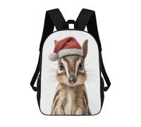sinyumoney Cute Numbat with Christmas Hat Rucksack Daypacks Business Backpack Water Resistant Bookbag for Men/Women 17inch