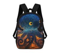 sinyumoney Cute Octopus Backpack School Bag Rucksack for Girls Boys Backpacks Large Capacity Kids Back Pack Lightweight School Bags for Children Students 17inch