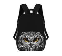 sinyumoney Cute Owl Head Backpack School Bag Business Laptop Rucksack Bag Unisex Casual Daypack for Men/Women 17inch