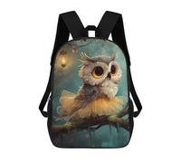 sinyumoney Cute Owl in Tutu on Branch Backpack School Business Laptop Rucksack Bag Unisex Casual Daypack for Girls Boys Teenage 17inch