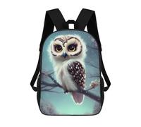 sinyumoney Cute Owl on A Branch Backpack School Bag Large Water Resistant Laptop Backpack for School/Work/Travel 17inch