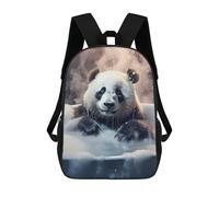 sinyumoney Cute Panda Foamy Bath Tub School Bags Lightweight Casual Daypack School Backpacks for School/Work/Travel 17inch
