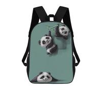 sinyumoney Cute Panda Playing Backpack School Business Durable Laptop Bag for Camping Outdoor Adventures And Daily Travel 17inch
